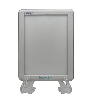 Verilux HappyLight Therapy Lamp White Compact Design For Boosting Mood & Energy